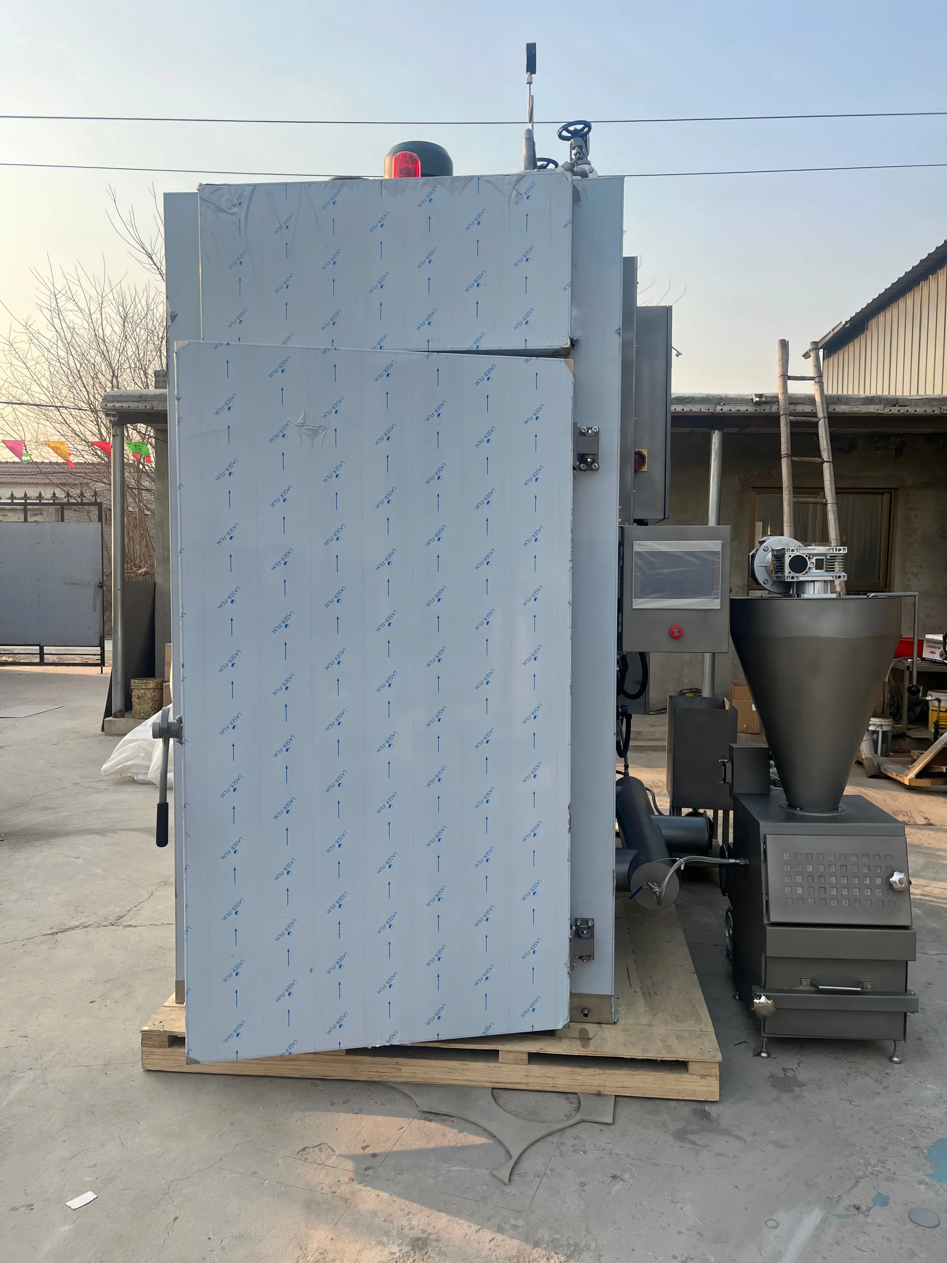 مدخن طعام تجاري كبير/لحوم كهربائية صناعية وأسماك لحم الخنزير المقدد والدجاج المدخن