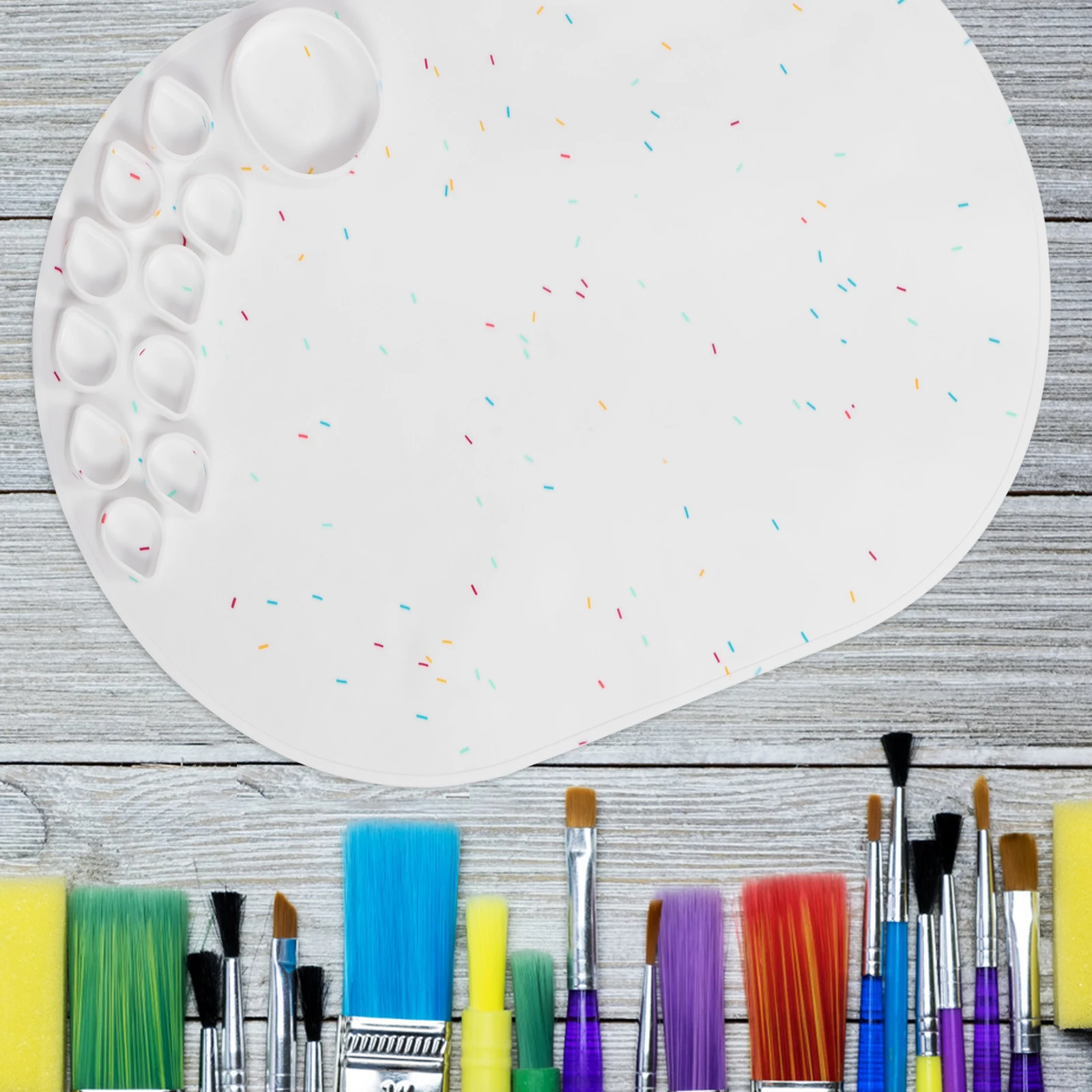 سيليكون اللوحة حصيرة الفن DIY الحرفية مشروع الوسادة ورقة غير لاصقة للألوان المائية الراتنج صب صنع المجوهرات الحرفية حصيرة #3