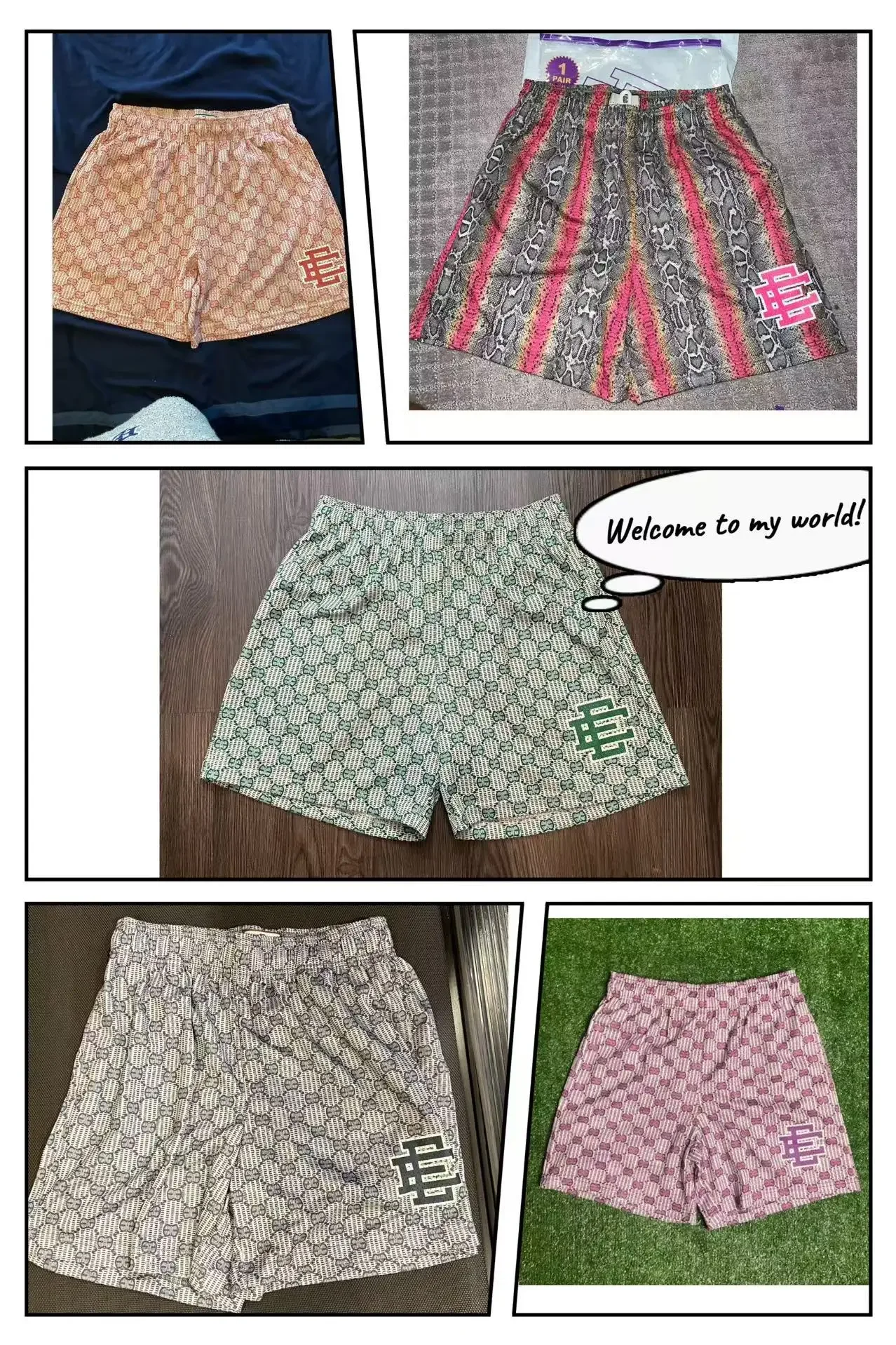 

2025 Summer EE Pajama Pants Hot-selling Trend Shorts Fashion Brand Fashion Mesh Adult Fast-drying Sweat-absorbing Sports