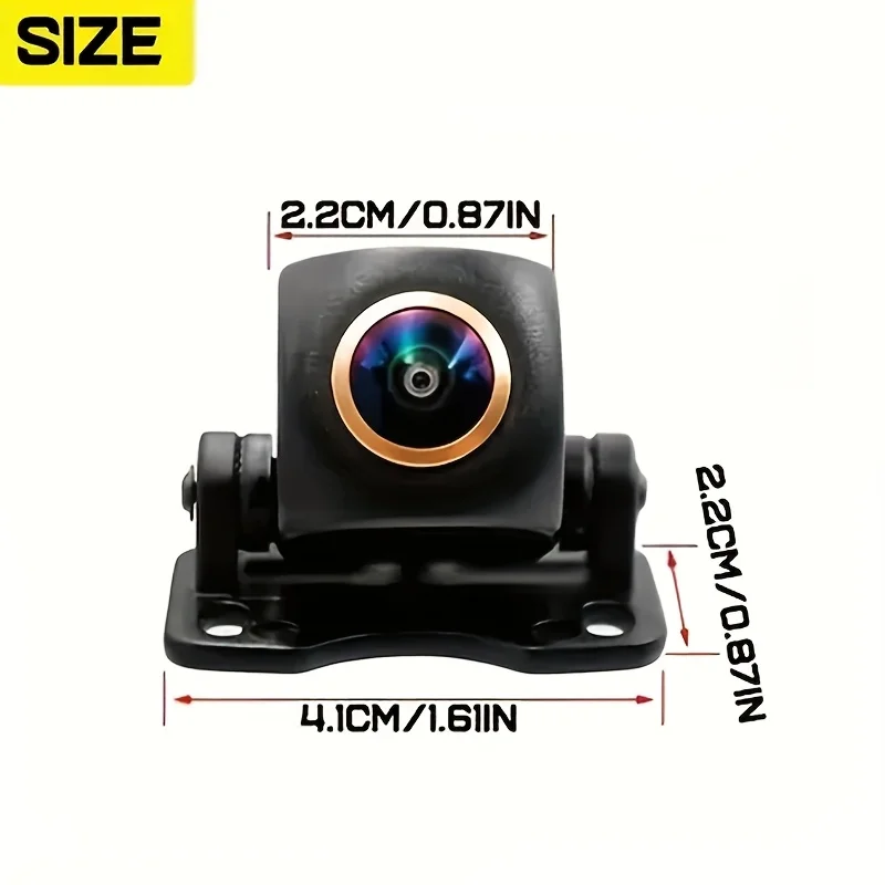 1080P Backup Camera with Fisheye Lens- Full HD AHD,Wide Angle View,Night Vision,Parking Guide Lines,Fit for Front/Side/Rear View