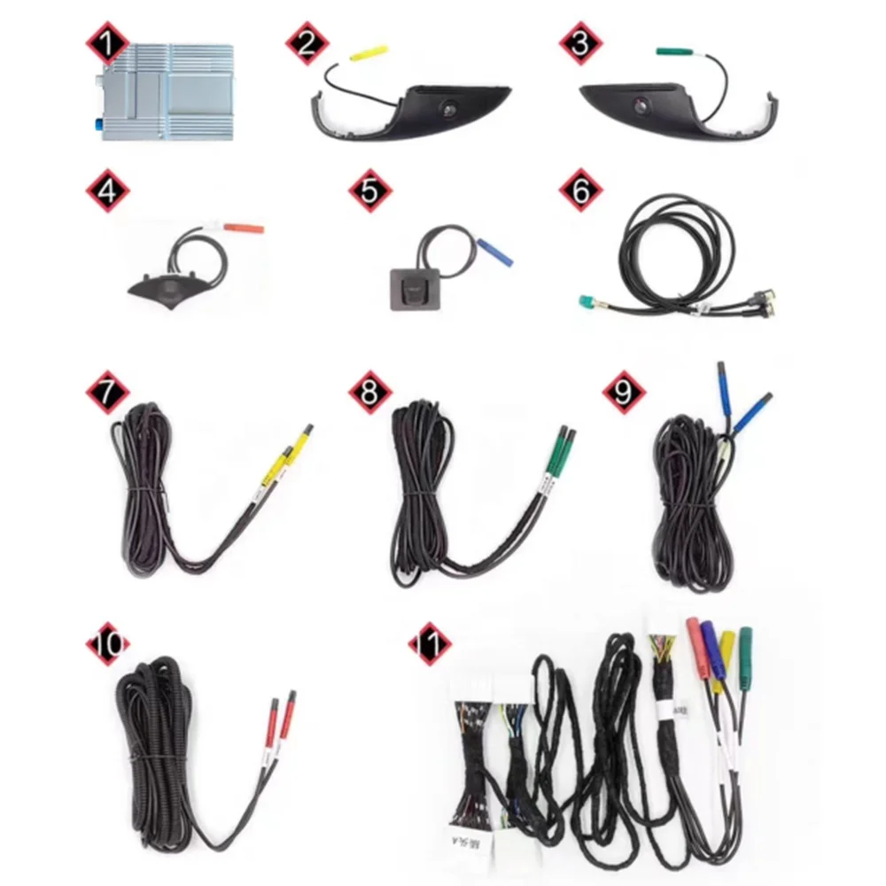 HD 3D LVDS 360 حول عرض كاميرا بانورامية للسيارة لمازدا CX-5 2017-2023 مسار ديناميكي شاشة تعمل باللمس وضع السيارة #3