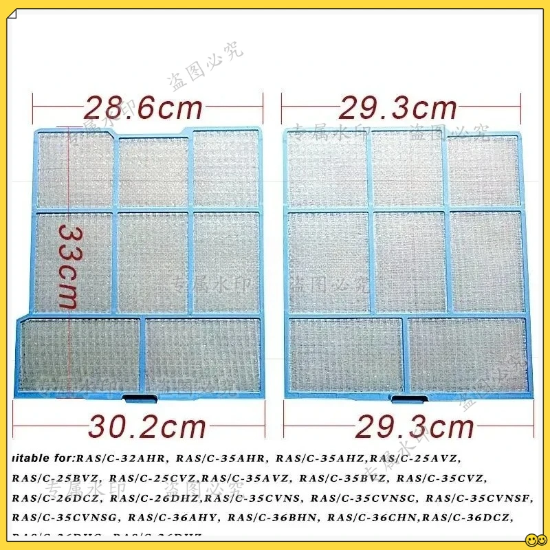 

1set Air conditioning filter suiltable for HITACHI RAS-35AHR, 36AHY, 32AHR, 35AVZ, 26, 36DHZ