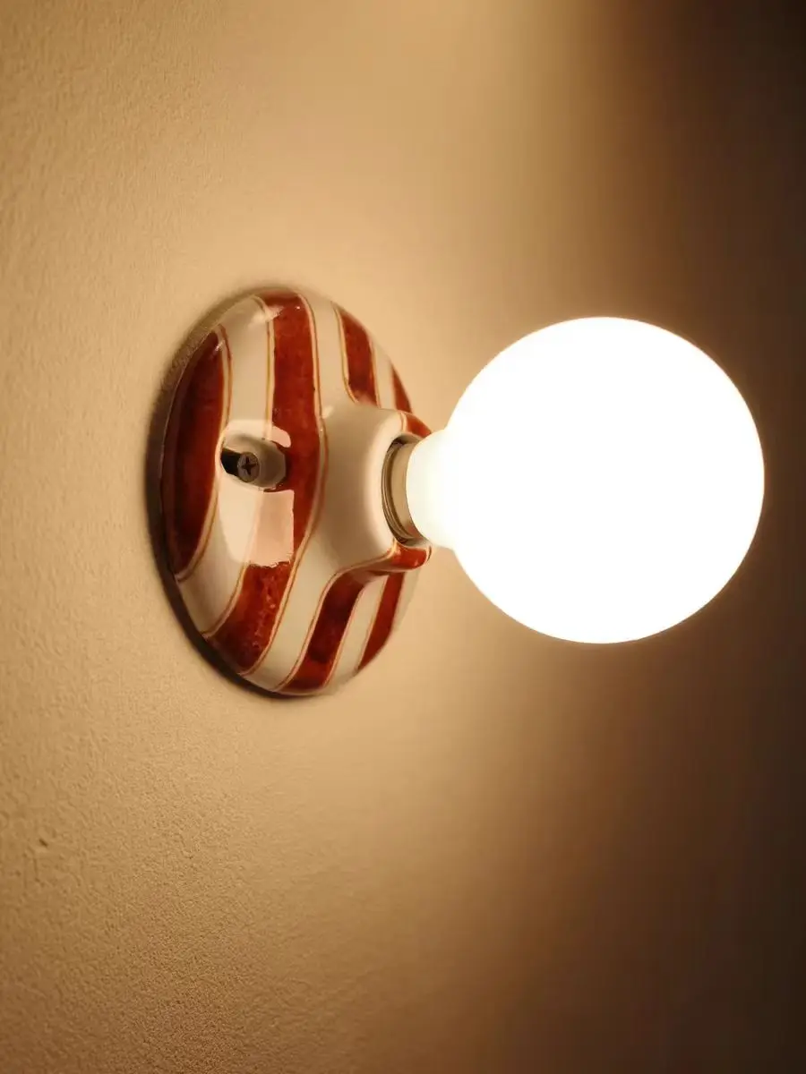 

Nordic minimalist ceramic ceiling light for corridor staircase hallway bedroom bathroom mirror wall lamp Hand drawn decor