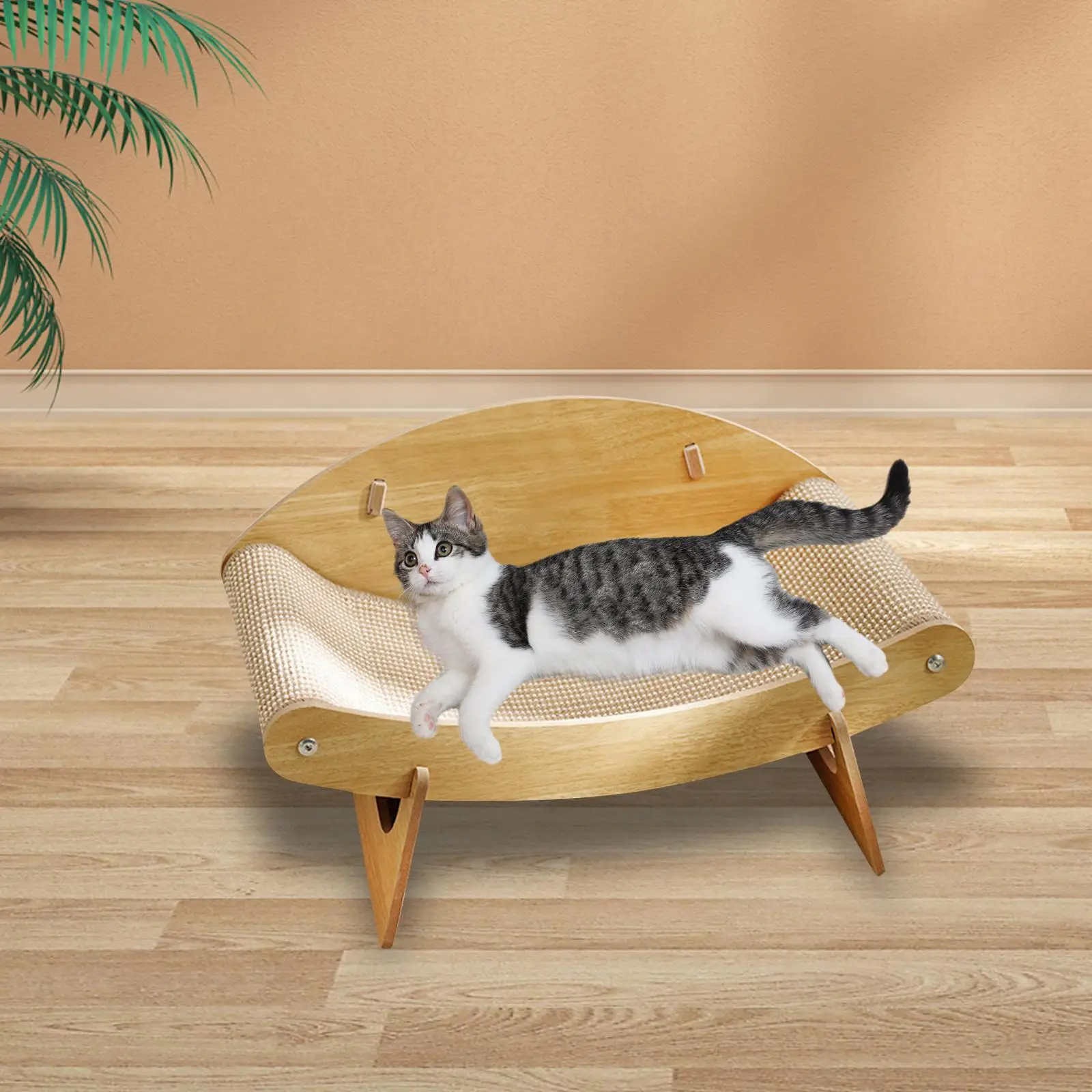 Cat Sofa Bed Cat Scratchers Cardboard Play Large Grinding Claw Protect Furniture Cat Scratch Bed Cat Lounge Chair for Rabbit