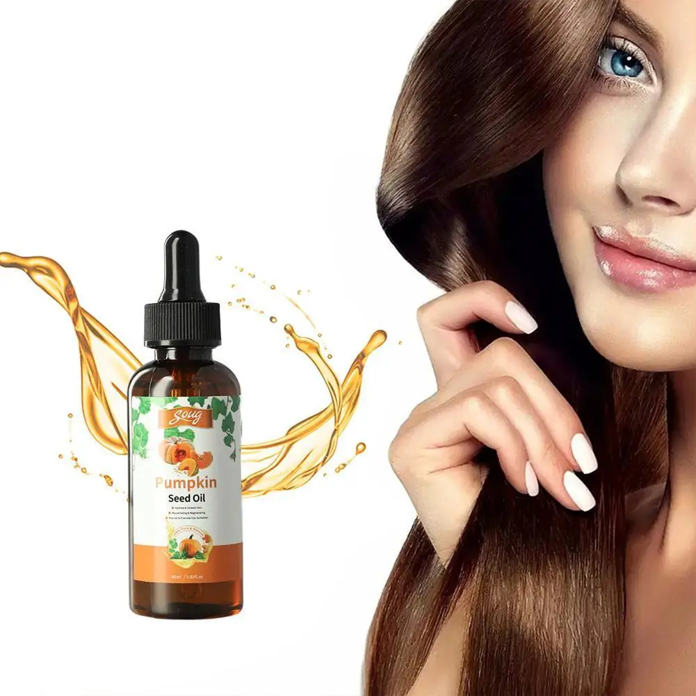 Aceite de semilla de calabaza, reparación nutritiva, masaje del cuero cabelludo, tratamiento de salud Natural, producto para el cuidado del cabello