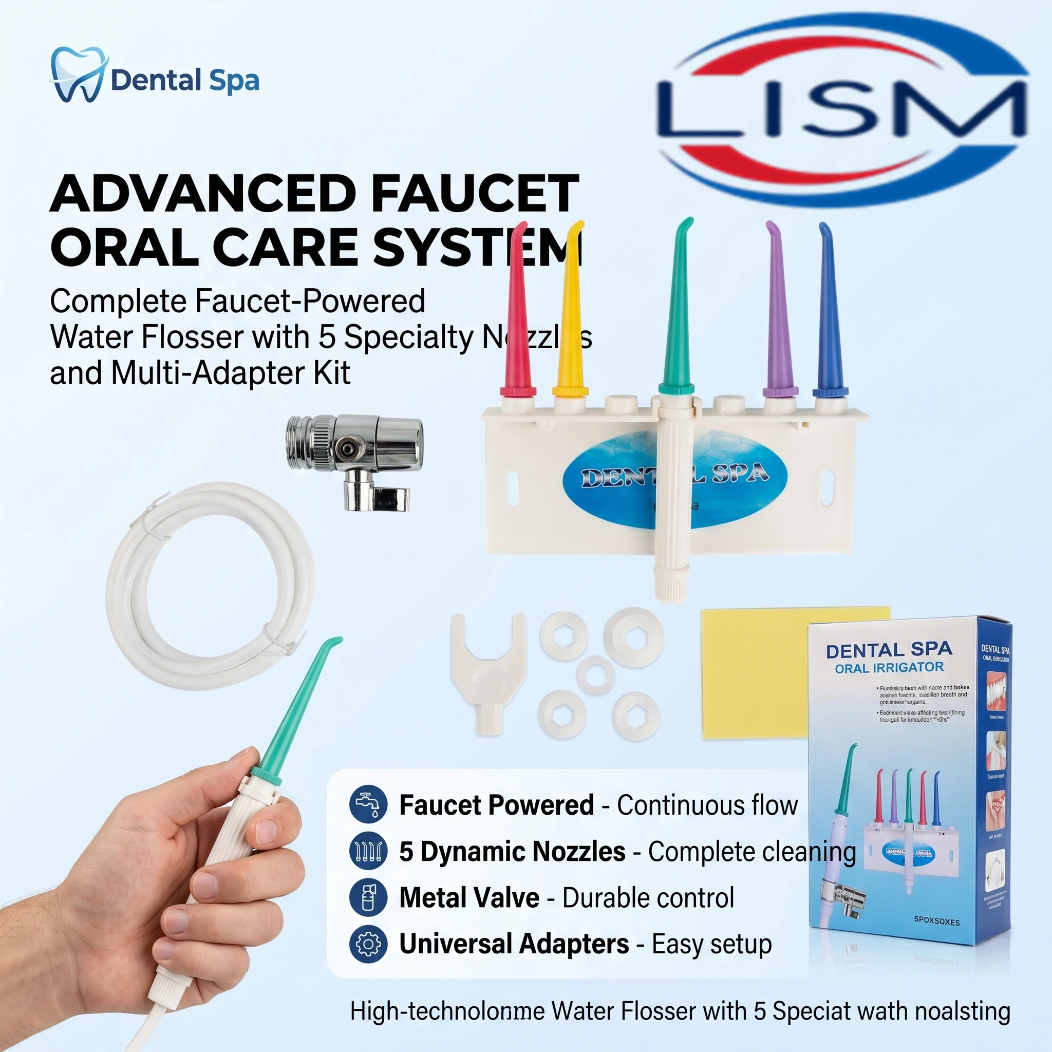 Durable Water Dental Floss For Strong Clean Power Easy Installation Oral Irrigator Water Floss