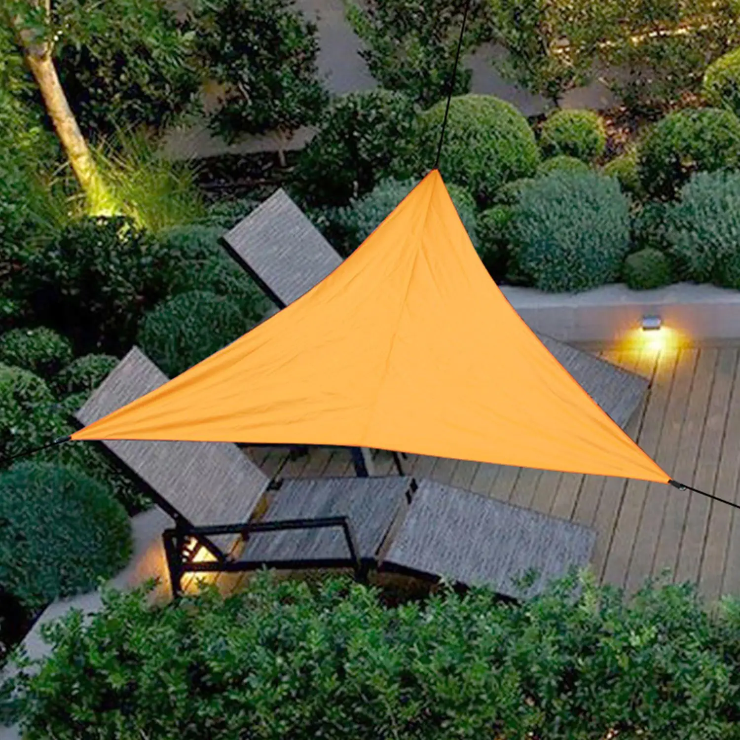 10ft Rain Fly UV Resistant Sun Shade Sail Canopy Waterproof Heavy Duty Triangle 210T Polyester Awning Sand Sunshade for Outdoor