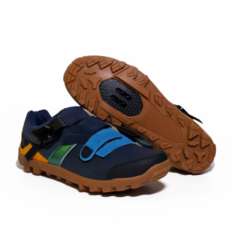 

XC/Trail Mens MTB Shoes Non-slip Climbing Mountain Bike Wearable Cycling Shoes Mountain Gravel Road Cycle Sneakers for Male