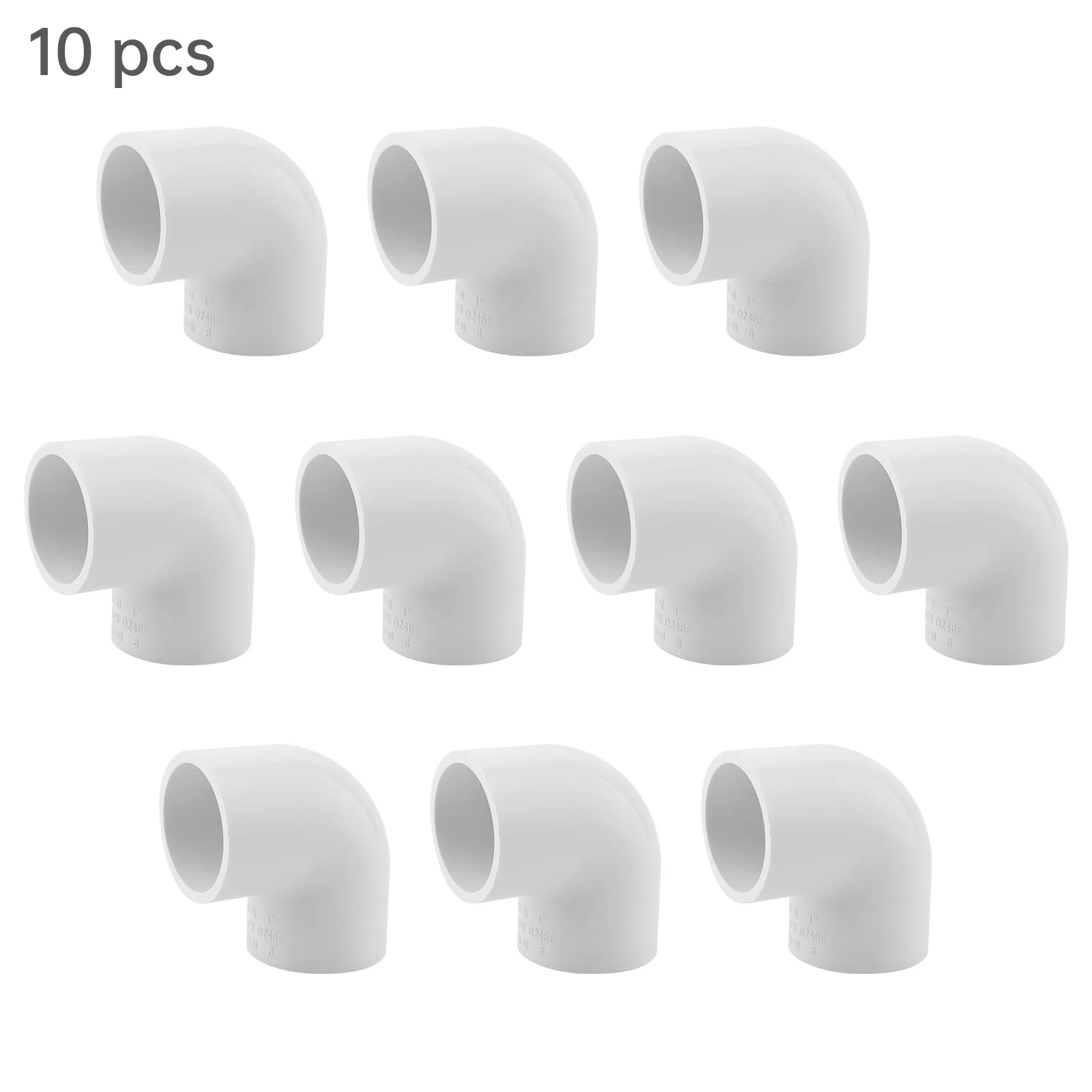 10pcs 1 inch 90 Degree PVC Elbow Fittings for DIY Shelves Greenhouse Pipe Structures PVC Pipe 2-way Right Angle Connectors