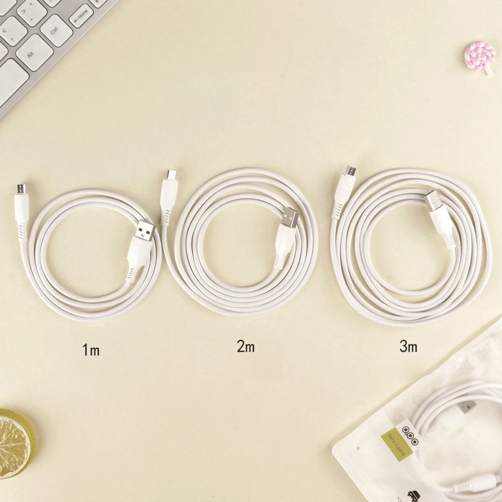 USB Type C Data Line Cable 6A Fast Charging Line Charger Micro For Android Xiaomi OPPO VIVO Huawei  Mobile Phone 1m 2m 3m