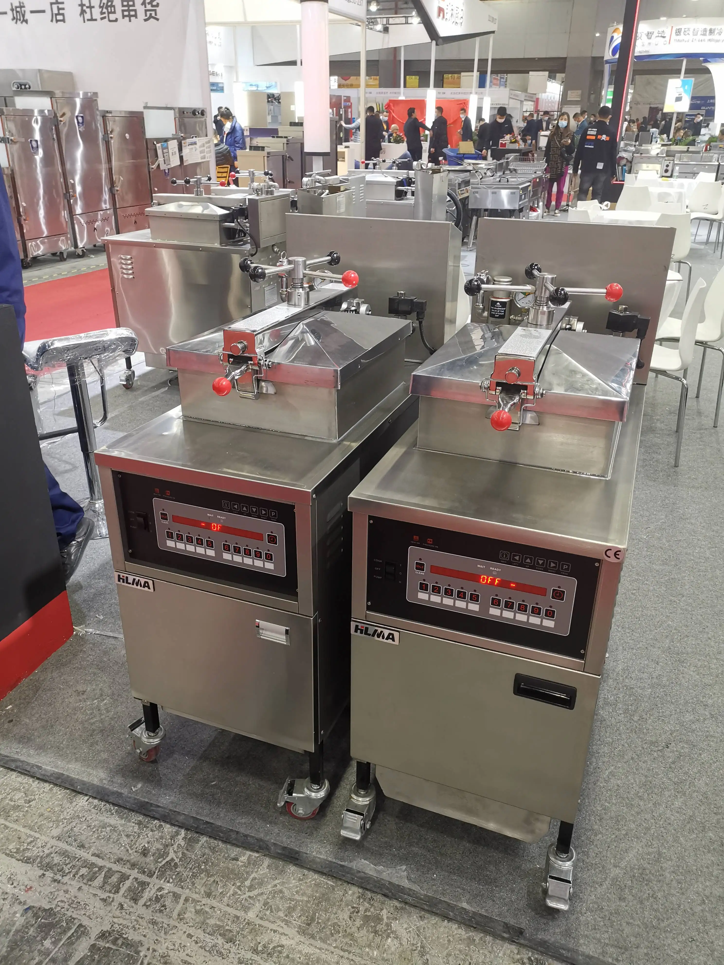 High Pressure Fried Chicken Commercial Electric Fryer Countertop Fryer Single Cylinder Fried Chicken Oven Large Capacity Fryer