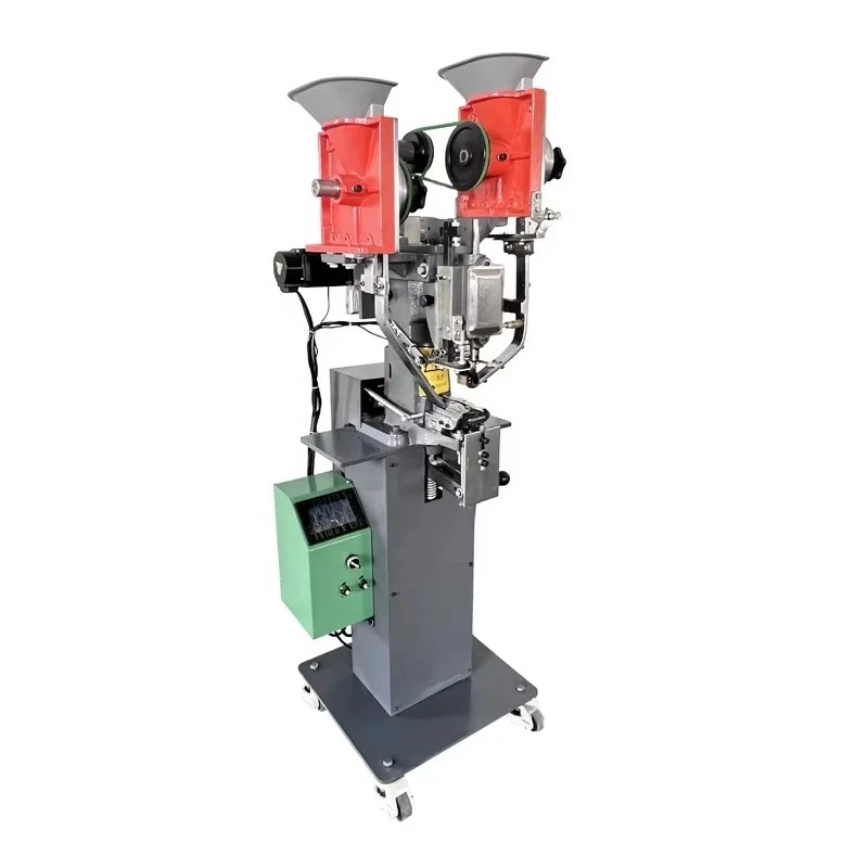 New JZ-989NS Stable Performance Servo Automatic Riveting Machine for Double Cap Rivets on Industrial Safety Belts/Medal Lanyard