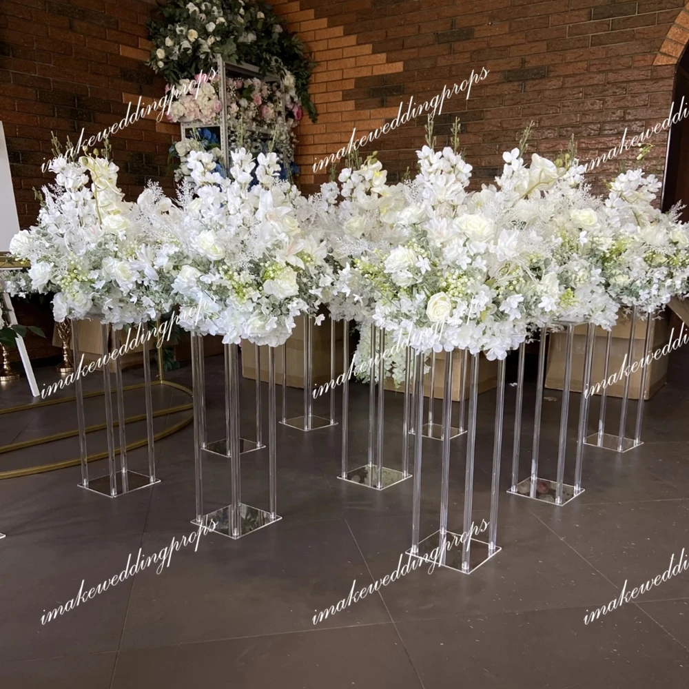 wedding table candlestick holder sliver Gold Metal CandleHolder Stand Table backdrop stick Centerpieces