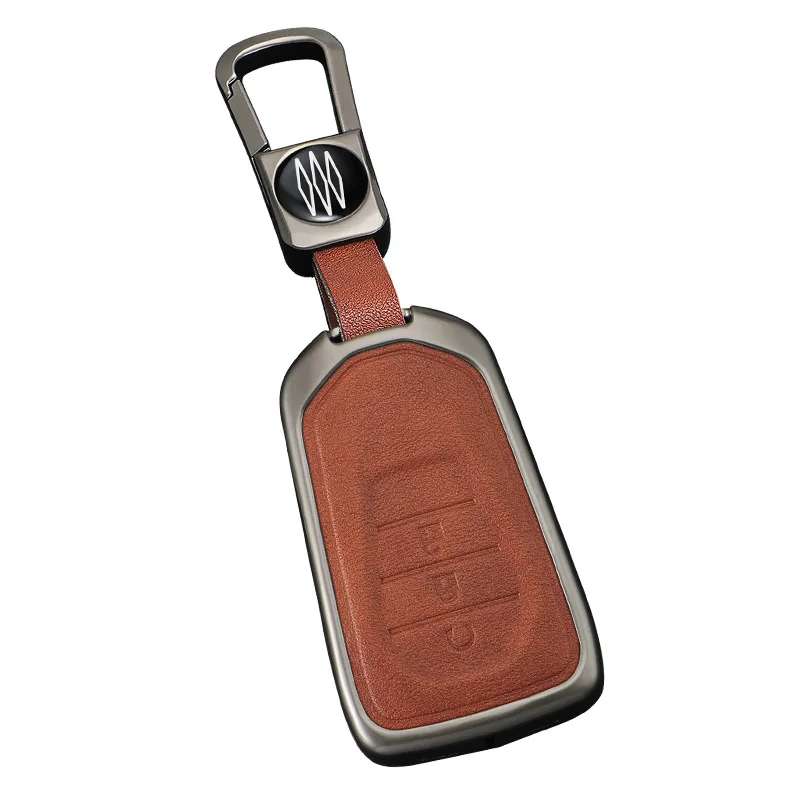 Zinc Alloy Car Key Case Cover Shell Protector Fob Holder for Isuzu D-MAX DMAX MU-X Accessories Keychain