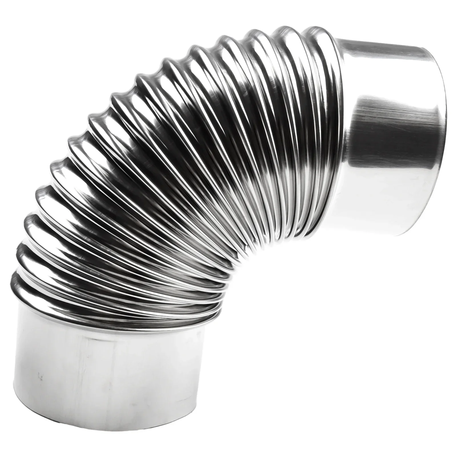 1 Pcs 90 Degree Flue Elbow Pipe Chimney Liner Bend Stainless Steel Multi Flue Stove Pipe Gas Water Heater Exhaust Pipe Vents