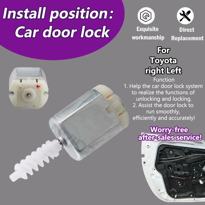 

AZGIANT FC-280SB-15240 For Toyota Prius V/RAV4 XA50 MK5/HiLux/Tank/Roomy Car door lock DC micro carbon brush 12V motor repair