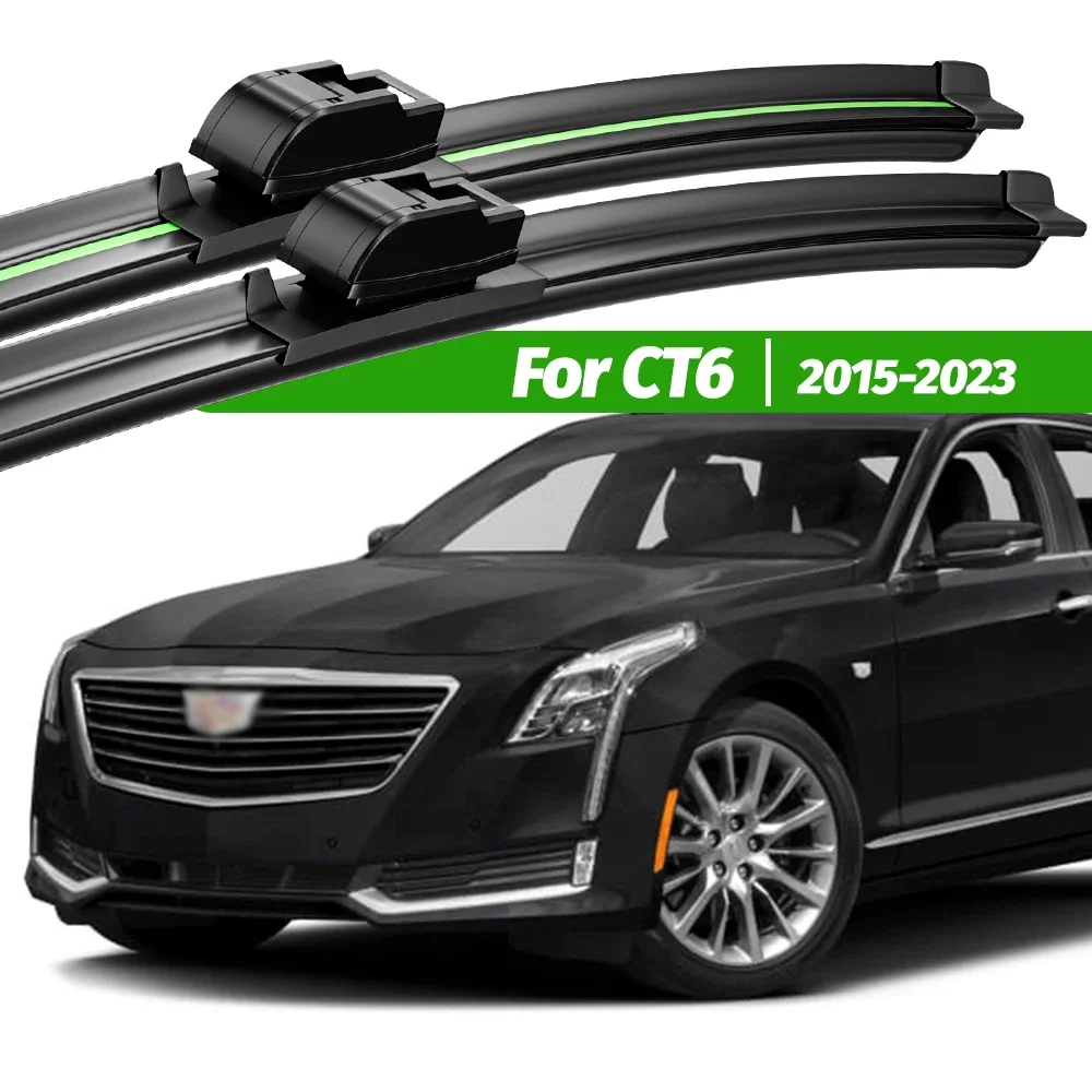 

For Cadillac CT6 2015-2023 2pcs Front Windshield Wiper Blades 2016 2017 2018 2019 2020 2021 2022 Windscreen Window Accessories