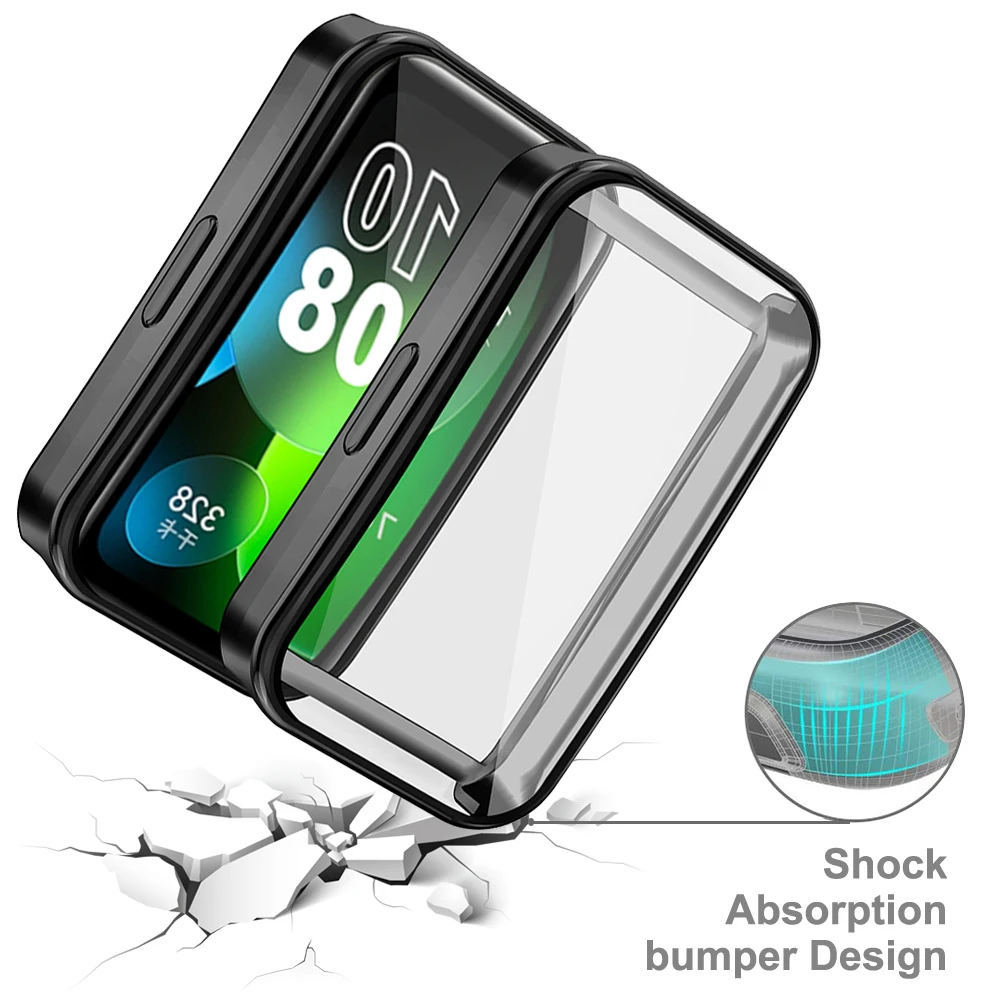 Soft TPU Case for Huawei Watch 9/8 Full Screen Protector Shell Bumper Plated Cases For Huawei band 8/9 smart watch Accessories