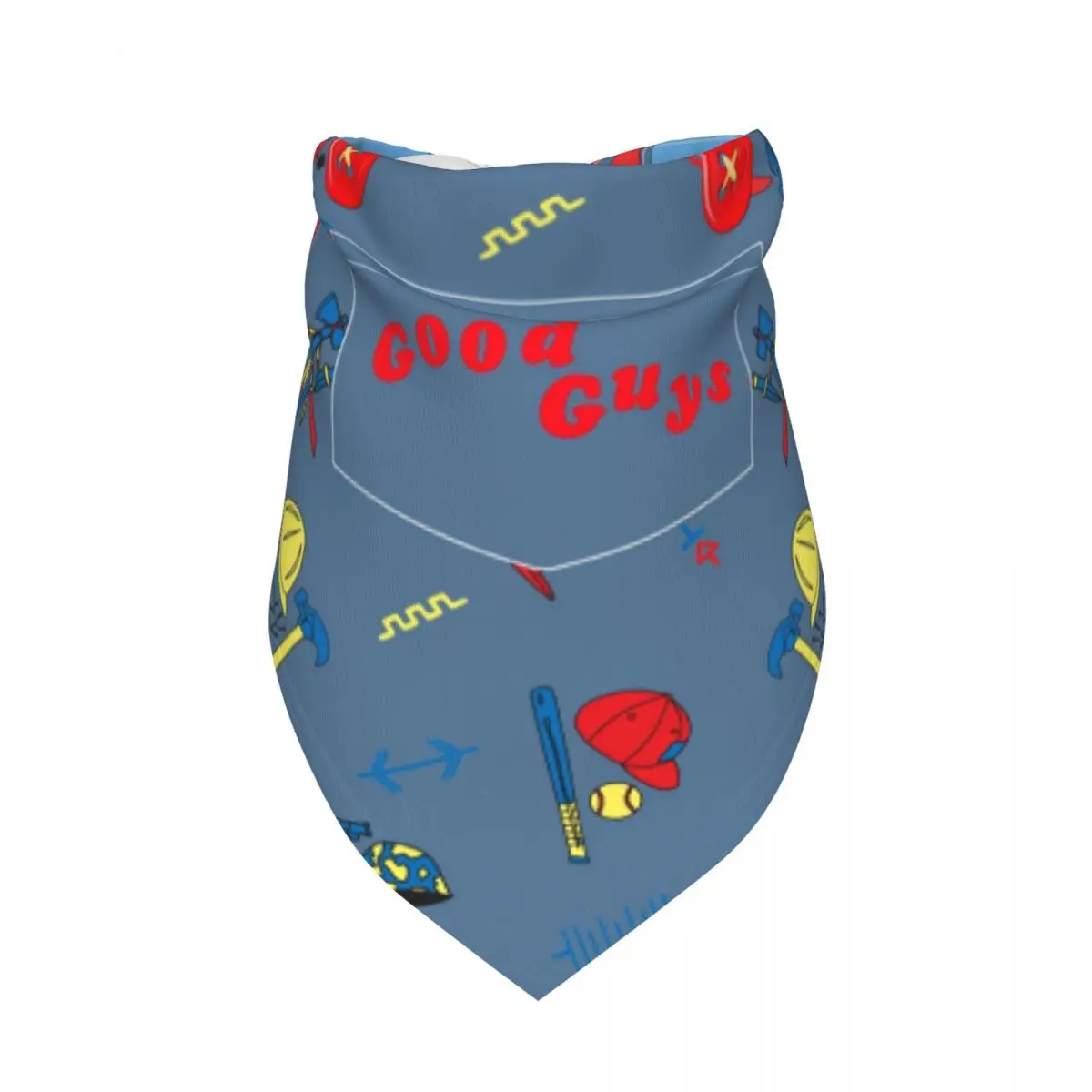 Good Guys Child's Play Chucky Pet Bandanas Killer Doll Overalls Pet Scarf Decoration Pet Triangle Bib For Dog Cat