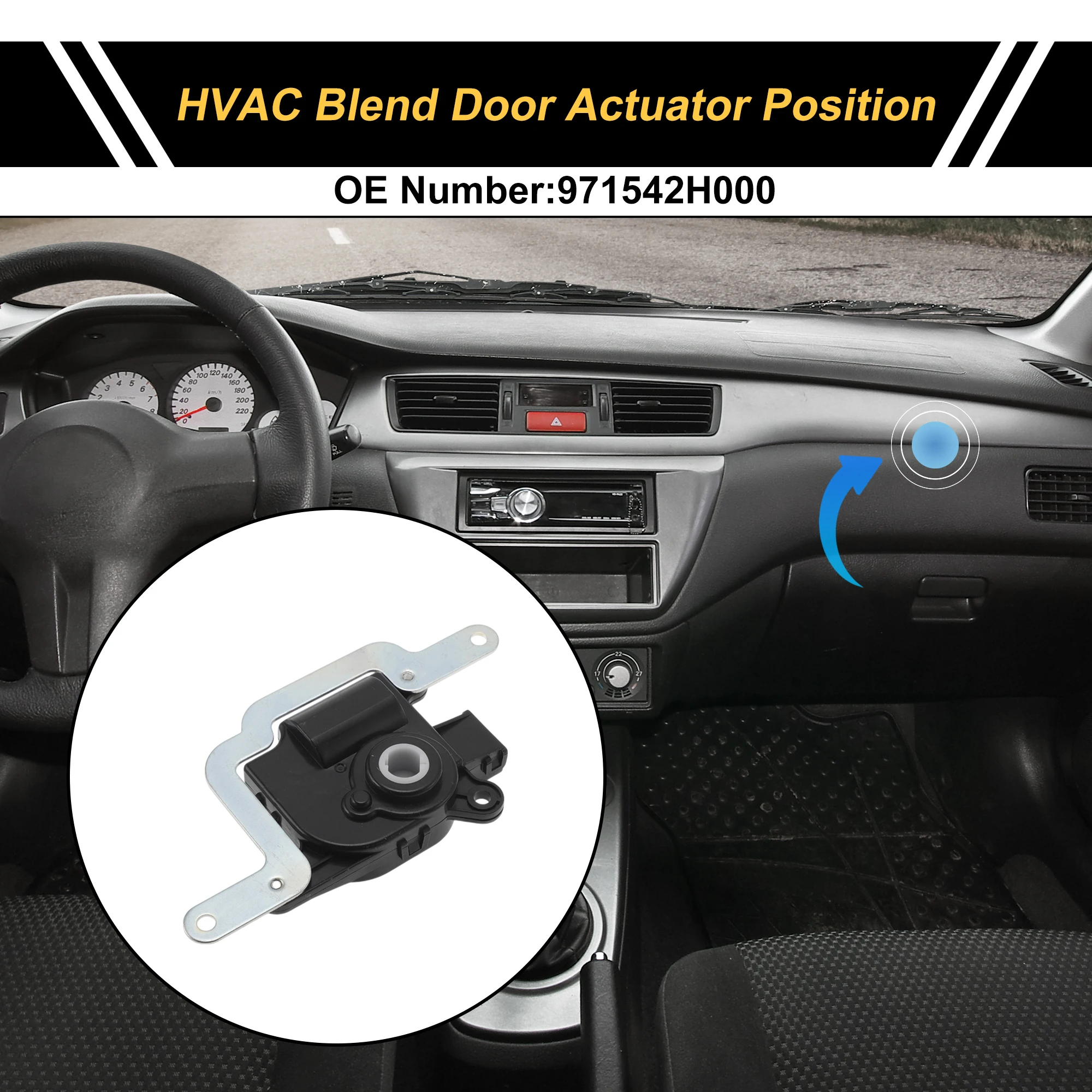

Привод двери смеси обогревателя UXCELL HVAC для Hyundai Elantra 2007-2012 No 971542H000