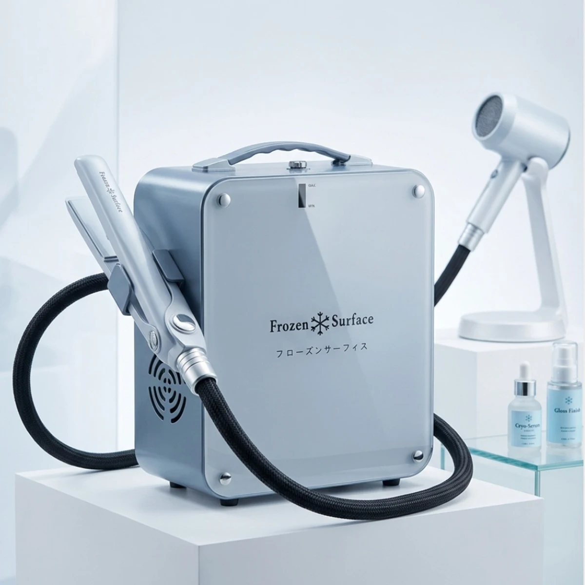 

Professional Ice Cryotherapy Flat Iron Clip Hair Care Machine for Keratin Therapy Cold Treatment Salon Equipment for Repairing D