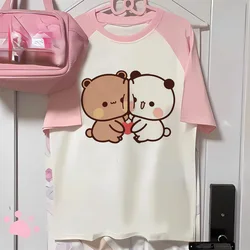 Bubu Dudu t shirt girl Pastel Breathable Retro Punk shirt Colorful women Pastel hip hop Grunge harajuku