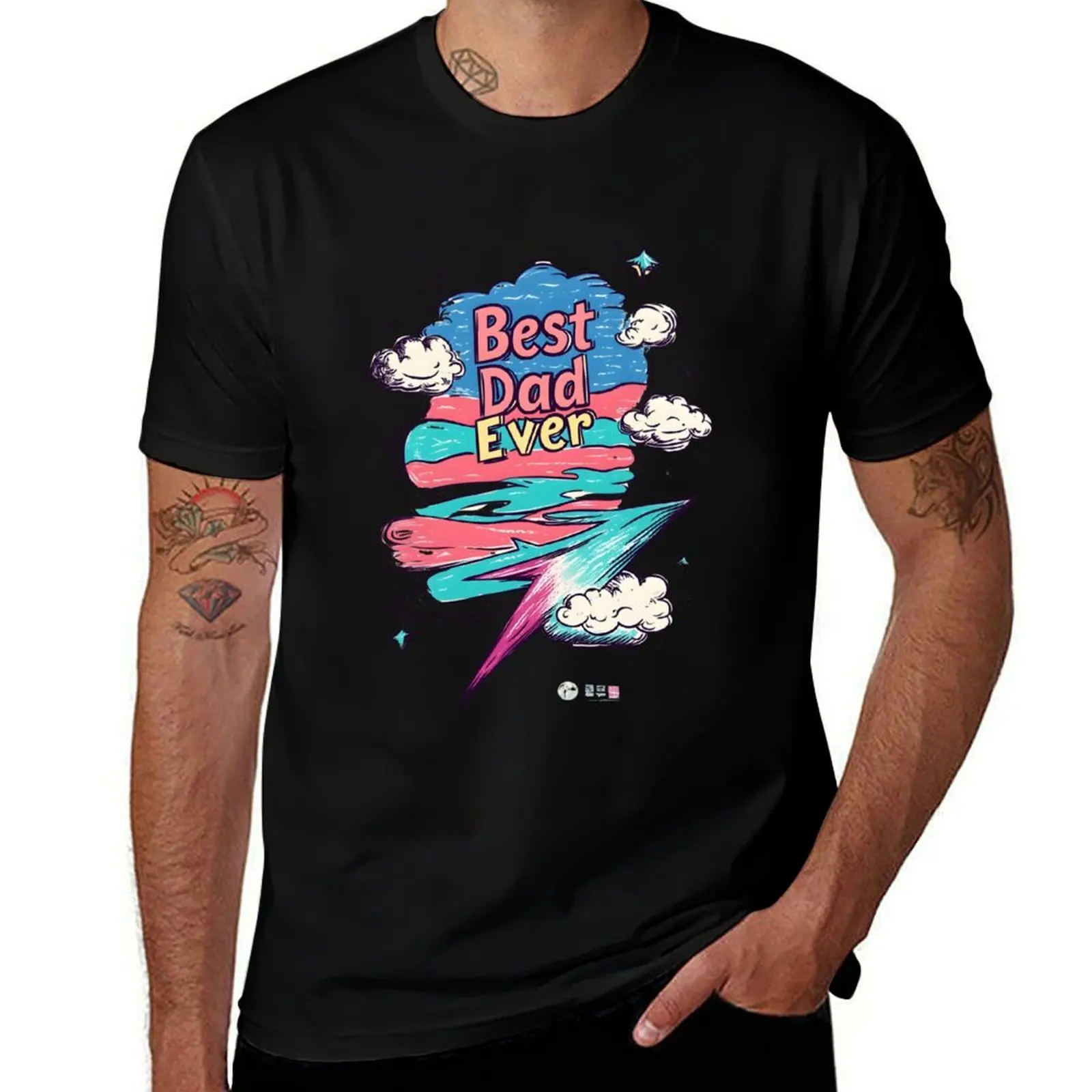

Best Dad Ever Retro T-Shirt T-Shirt custom t-shirts cheap stuff anime clothes T-shirts man t shirts for men cotton