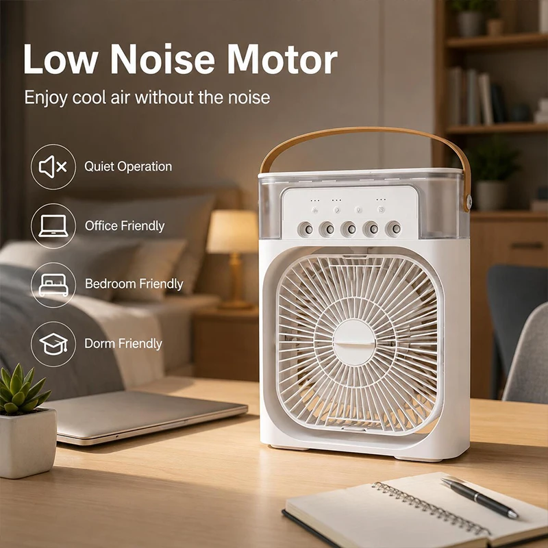 New air-cooling unit, small air conditioner, mini fan, summer portable air conditioner fan with portable handle