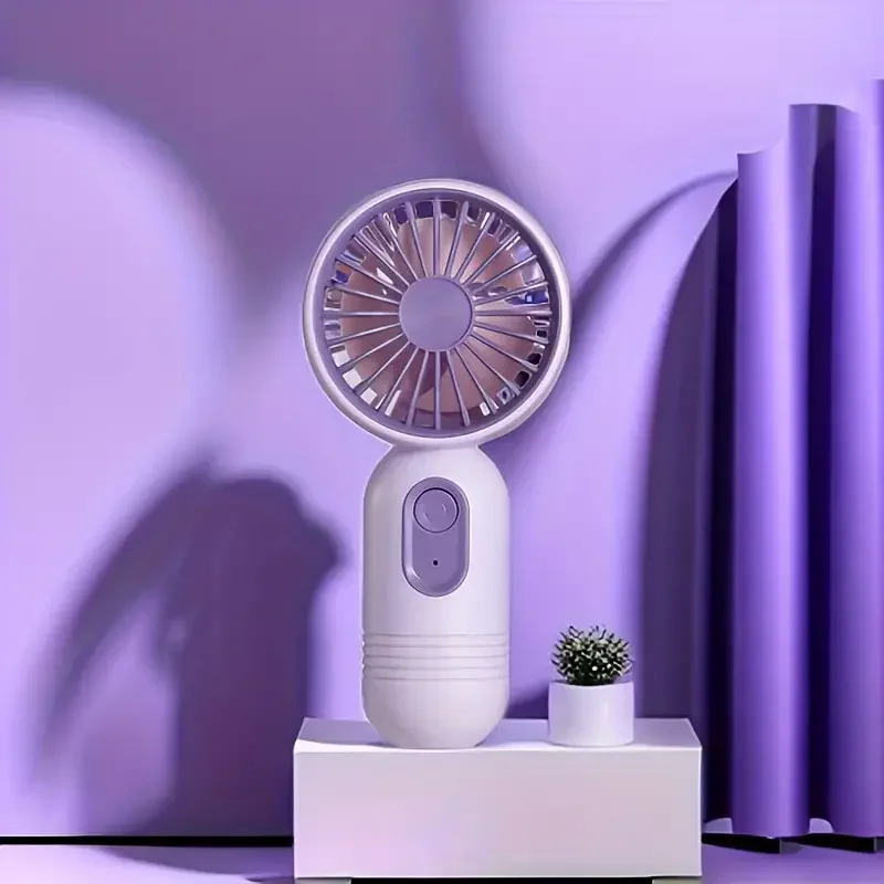 Stay Cool Anywhere You Go With 1PC Mini Portable Fan - USB Rechargeable Handheld Fan For Men And Women - Perfect For Work