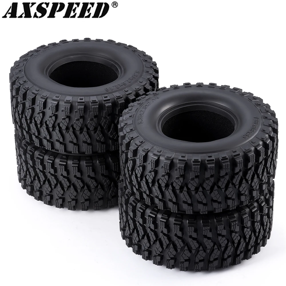 

AXSPEED 2.6Inch Rubber Tyre Wheel Tires OD 136MM for 1/7 1/8 RC Climbing Car MK07 MJX SCX10 TRX4 RBX10 Upgrade Accessories