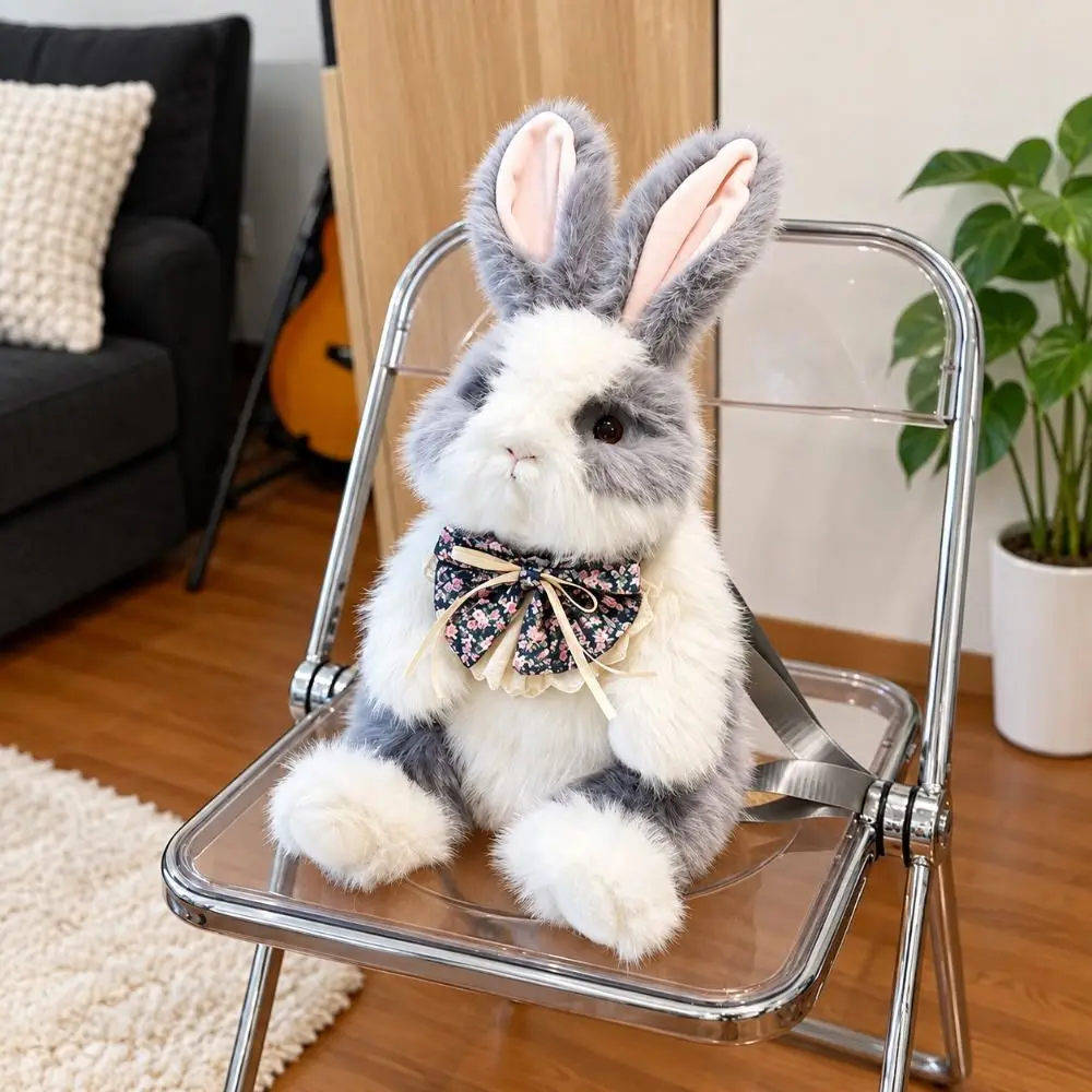 Gifts Plush Plush Rabbit Backpack Cute Wearable Bunny Plush Backpack Shoulder Straps Multicolor Stuffed Rabbit Toy Birthday