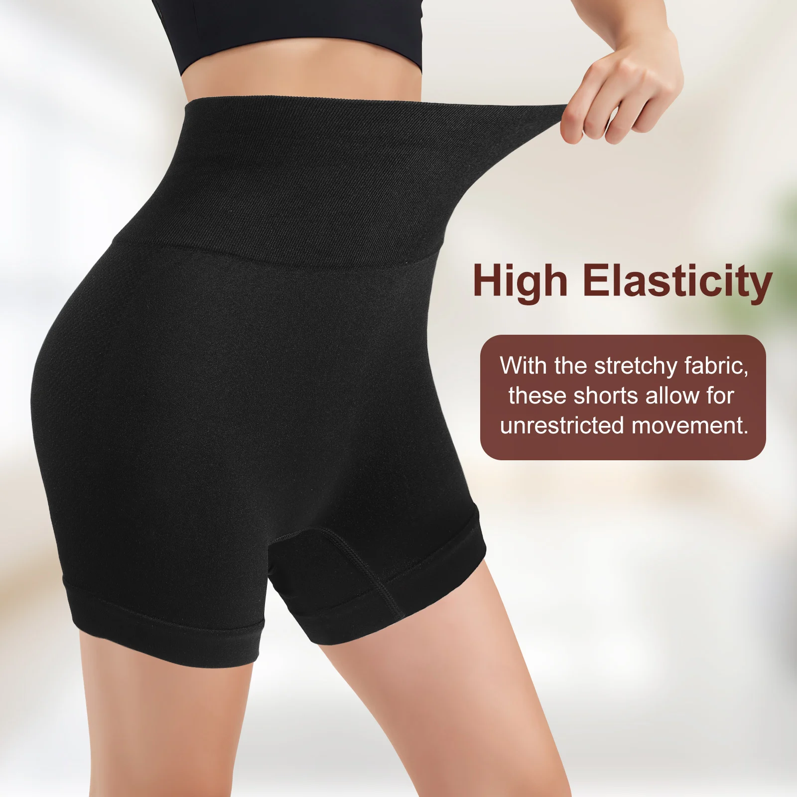 

2Pairs Yoga Shorts High Waist Gym Shorts for Women Fitness Leggings L Xl Workout Spandex Gym Clothes for Women