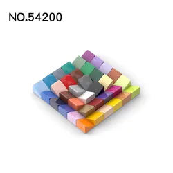 20Pcs  MOC 54200 Slope 30° 1 x 1 x 2/3 Brick Changeover Catch for High-tech Building Blocks Parts DIY Educational Tech Parts Toy