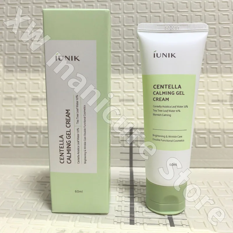 Iunik Centella Asiatica Calming Gel Cream 60ml Soothing Hydrating Moisturizing, Locking in Water Repairing and Improving Dryness