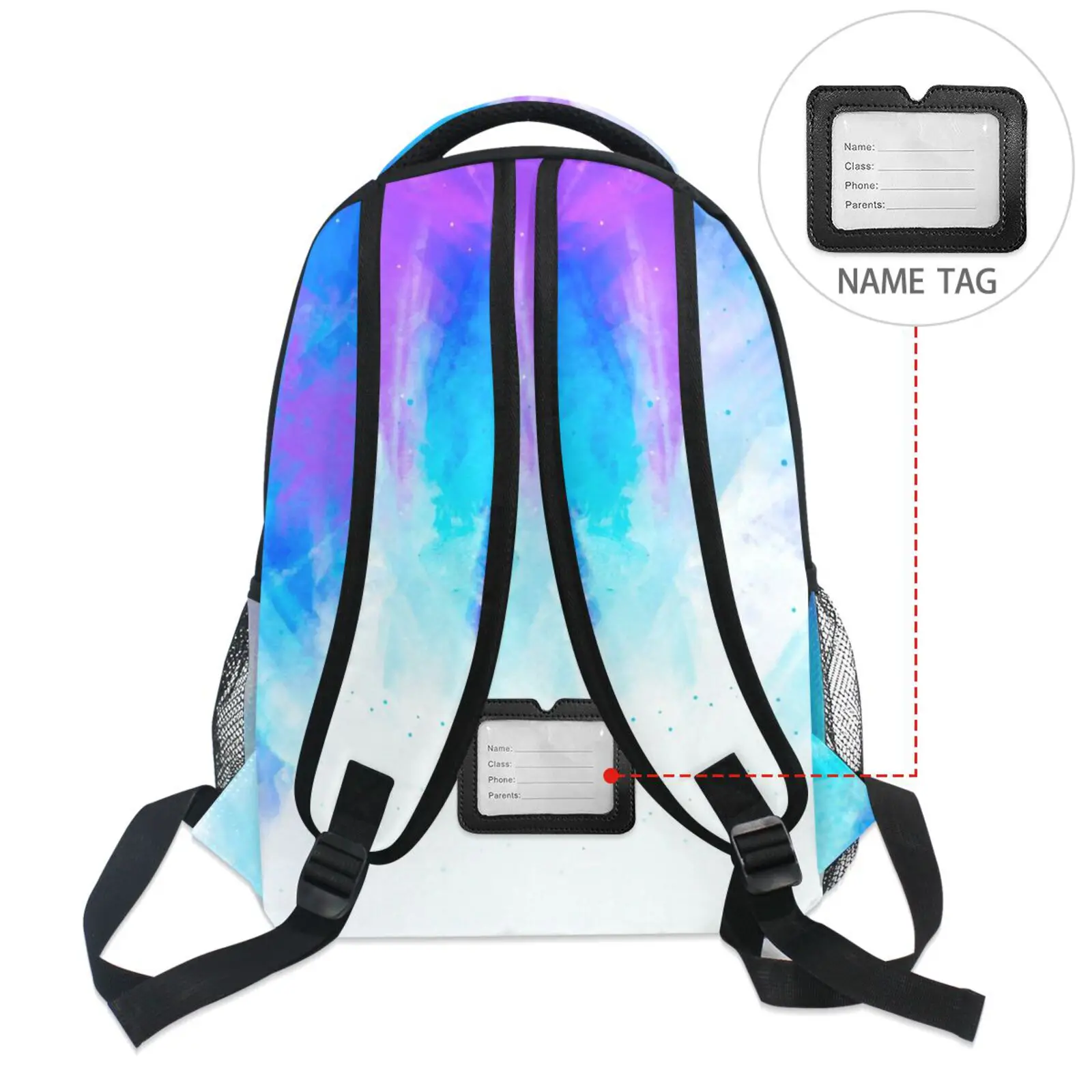 New High School Girl Backpack School Bags For Teenage Girls Multi Pockets Gradient Color Backpack Women Harajuku Cute Mochila