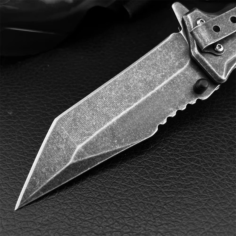 F023 Flipper Assisted Folding Knife 5Cr13Mov Tanto Point Blade 420 Steel + G10 Handle EDC Outdoor Fishing Rescue Tool - view 2