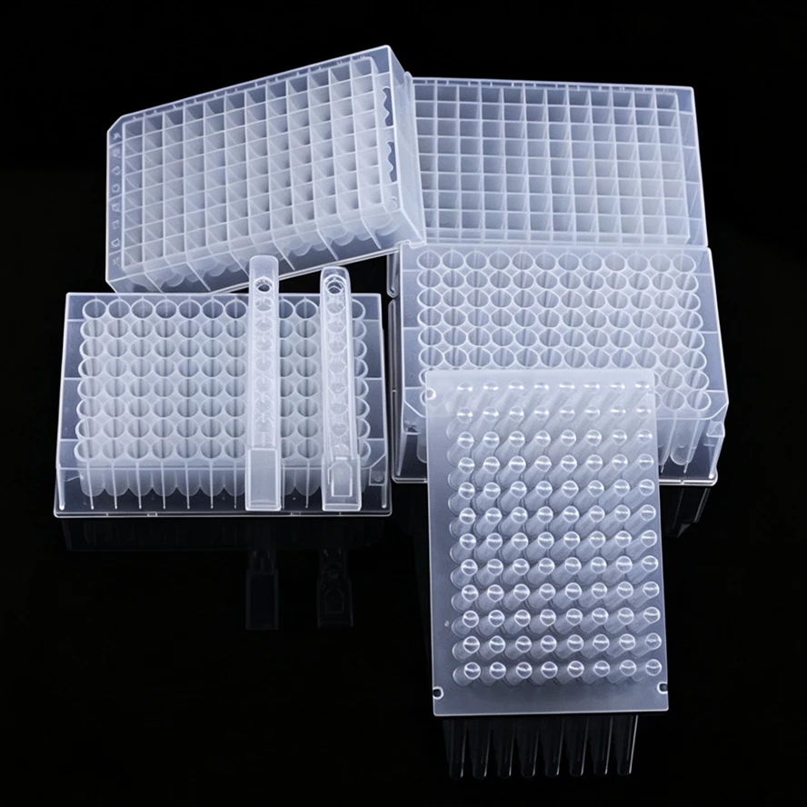 24/48/96-Well Deep Well Plate Plastic Storage Plates Chamfered Deep-Well Plates Storage Dilution DNA Sequencing Lab Research