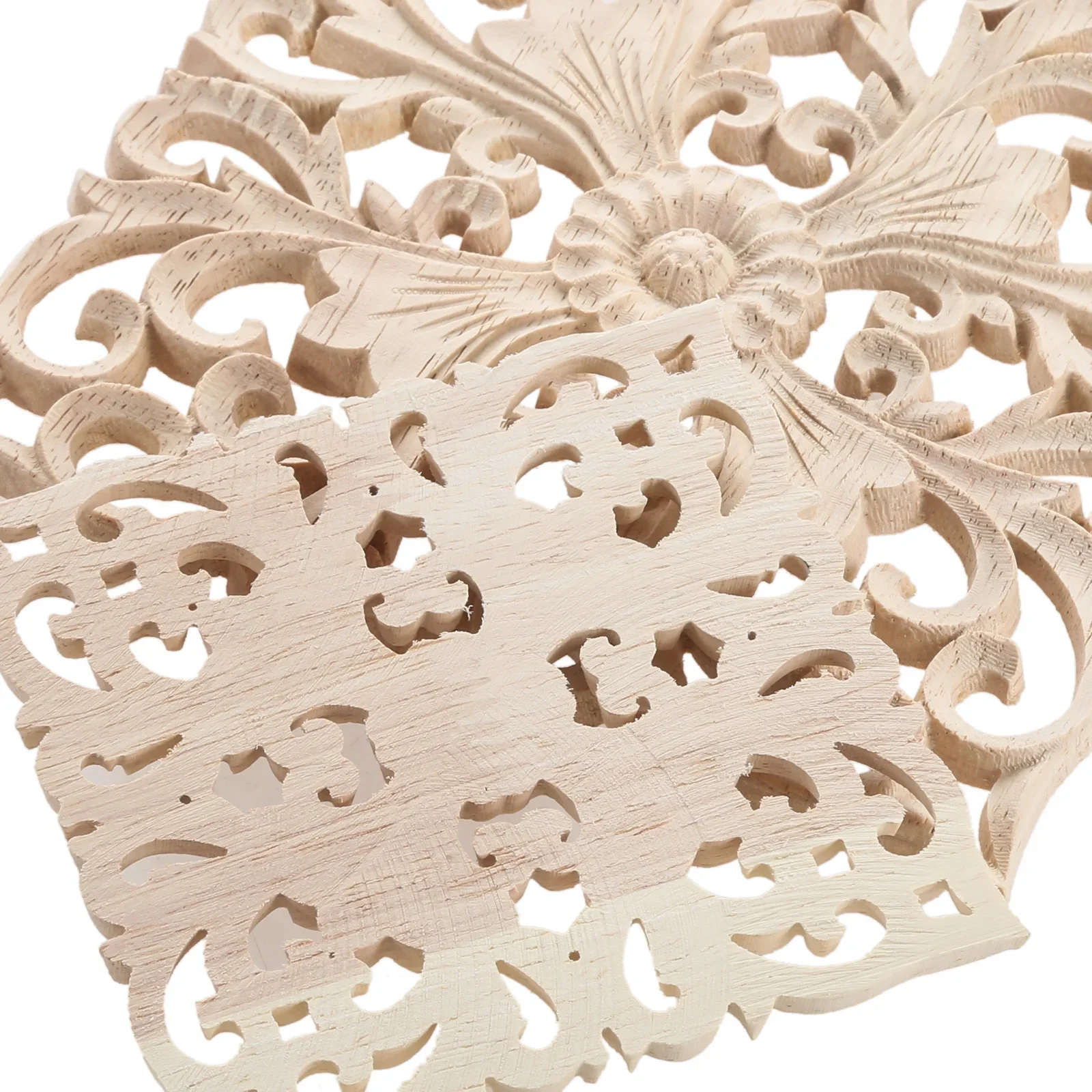 1 pc  unpainted carved decorative sticker wood  European applique craft Inlaid decoration for the cabinet furniture 24/30cm