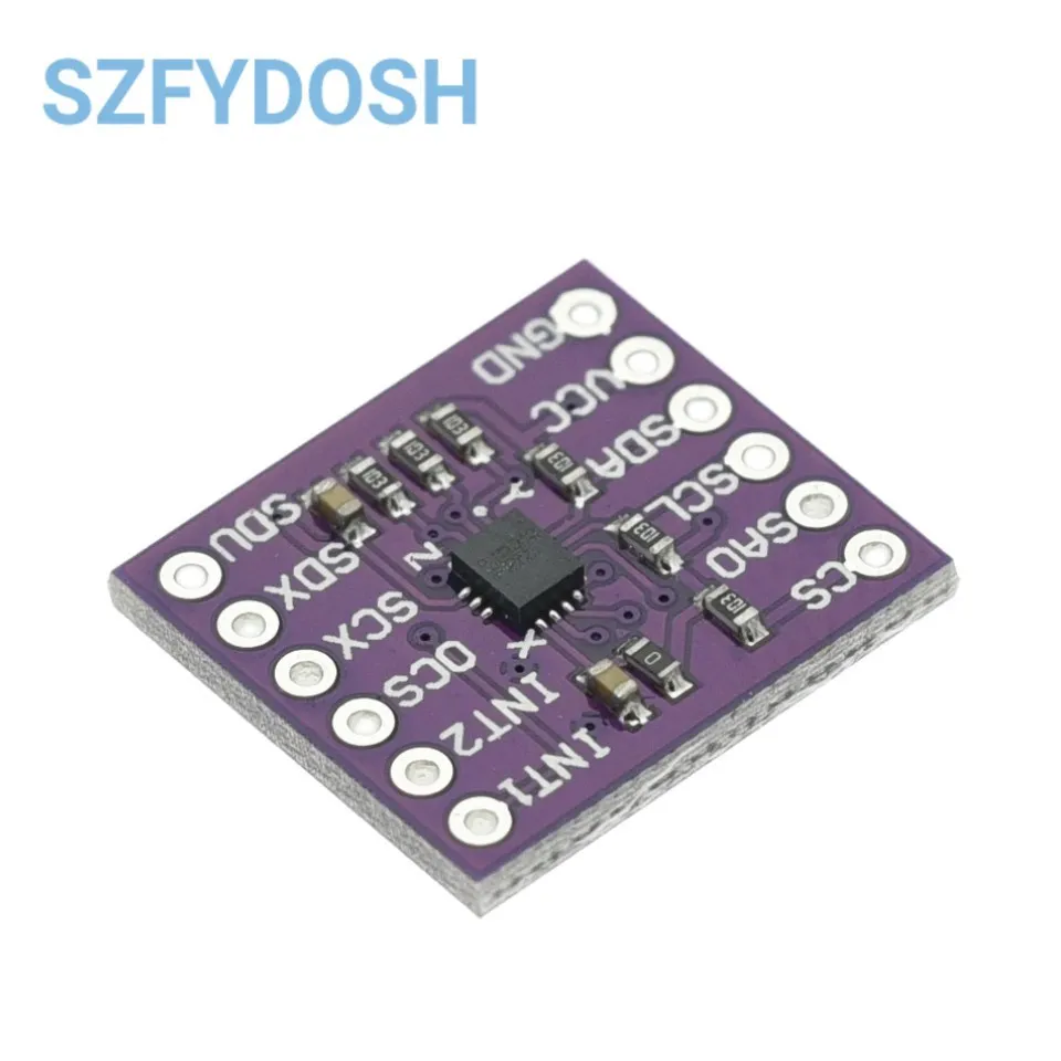 MCU-633 LSM6DSO 6DOF LSM6DSM Gyroscope Attitude Sensor Module 3D Accelerometer 3.3V SPI IIC I2C MIPI I3C SM Serial Interface