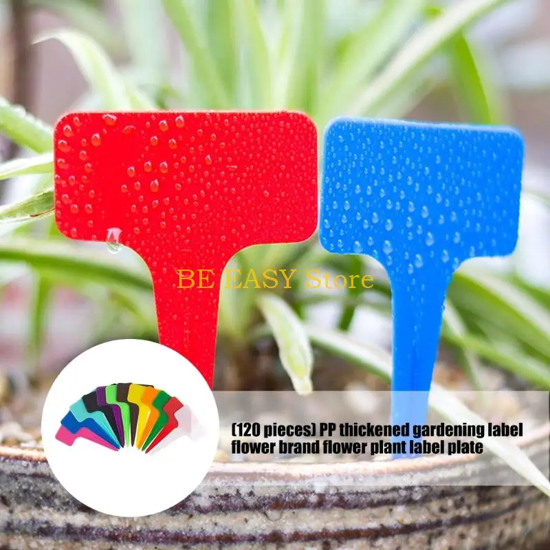 E28F 120Pcs Multipurpose Gardening Labels Replacement For Seedling Potted Flowers Vegetables Waterproof Gardening Sign