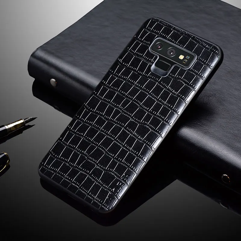 Luxury Crocodile Leather Case For Samsung Note 9 Shockproof Slim Fit Premium Back Cover for samsung galaxy note 9 phone case