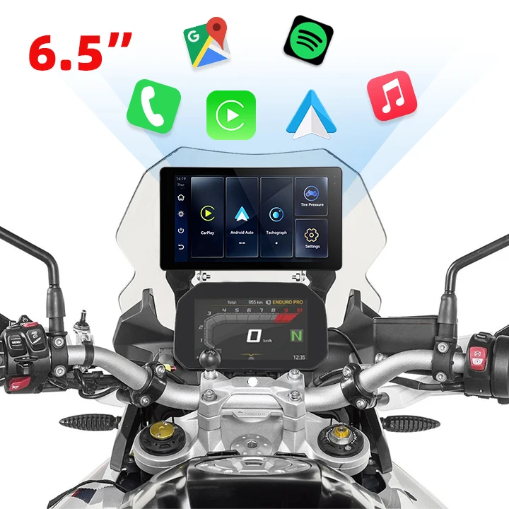 EKIY 6.5 Inch Wireless Carplay Monitor for BMW R1200GS ADV/R1250GS ADV Motorcycle GPS New Condition Motorcycle Screen