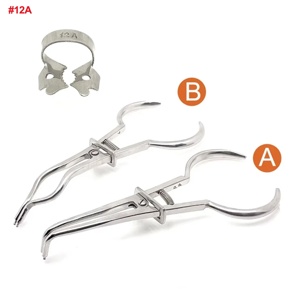 

Professional Dental Rubber Dam Clamp Forceps Stainless Steel Autoclavable Plier for Endodontic Root Canal Therapy