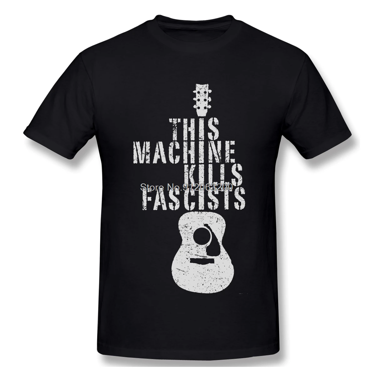 This Machine Kills Fascists Classic Print  T-Shirt Guitar Picks Valentine Gift For Your Love For Men Fashion Streetwear