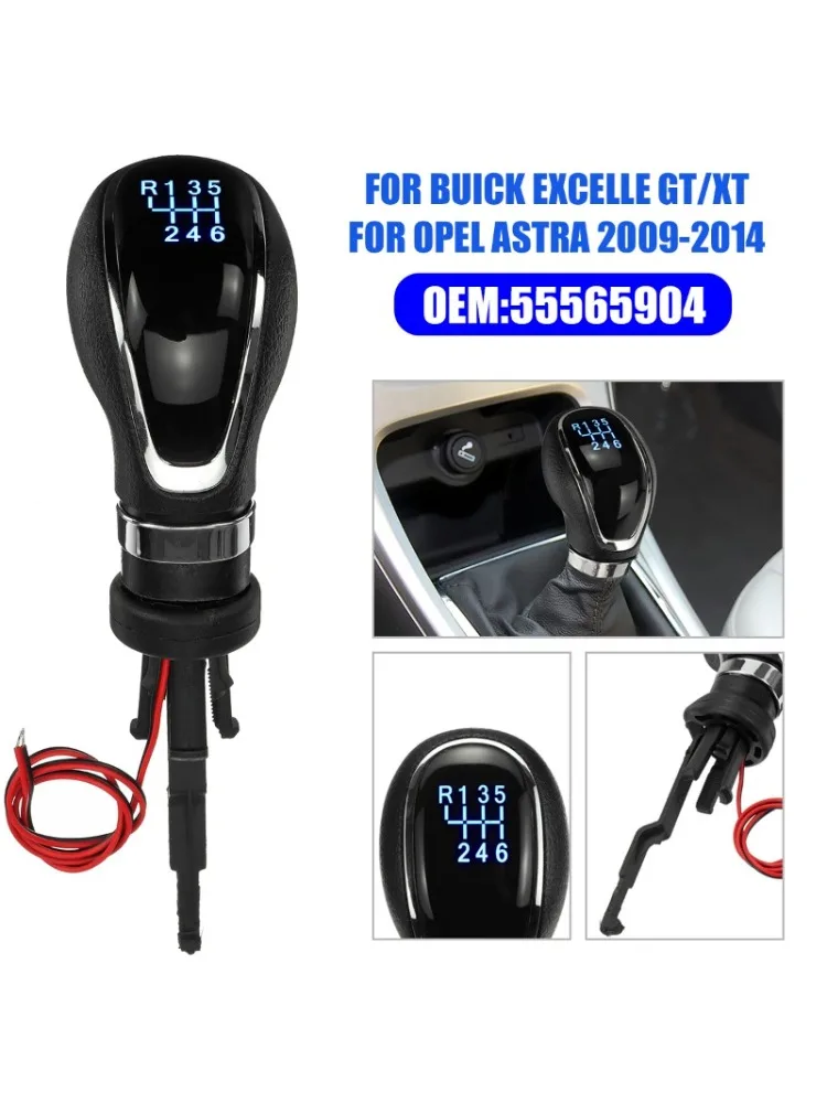 Pommeau de levier de vitesse manuel LED pour voiture, 5/6 vitesses, levier de poignée de remplacement pour Vauxhall Opel Buick Excelle GT XT Astra 55565904, nouveau