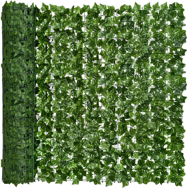 Artificial Ivy Privacy Fence. 98.4x69in Hedges and Faux  Vine Leaf Decoration for Outdoor Indoor Garden