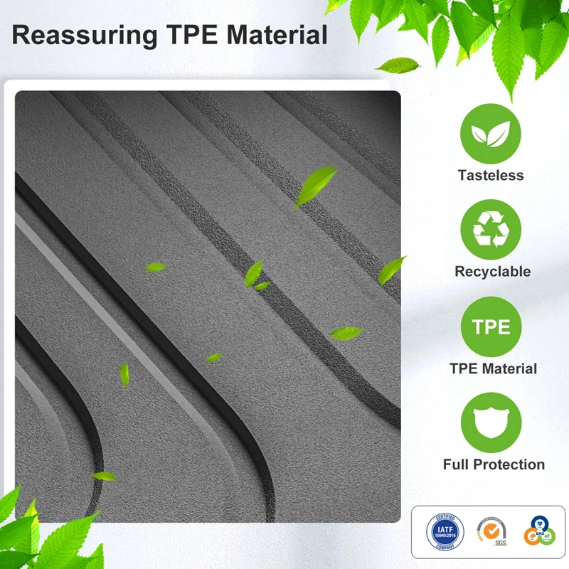 Car Floor Mats for Toyota Fortuner 2009 2010 2011 2012 2013 2014 2015 2016 2017 2018 2019 2020 2021 2022 TPE Cargo Liner