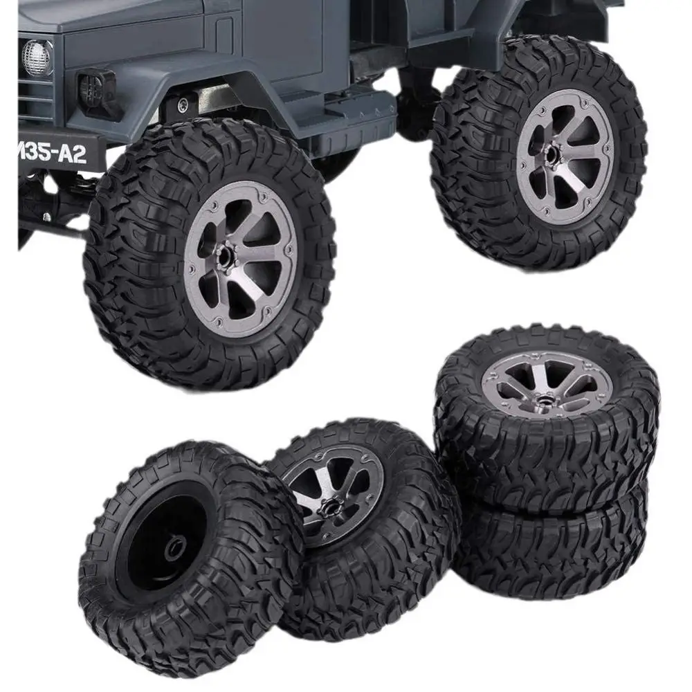 

4pcs New 73mm Tire Tyre Wheel Black Rubber RC Car Parts Upgrade High Quality Toy Accessories for FY001 FY002 003/WPL B-14 C-14