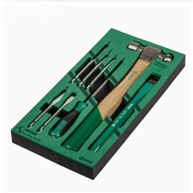 

Tool 8 Pieces Percussion Set Tool Holder Hammer Flat Chisel Cone Round Head Hammer Awl 09952A