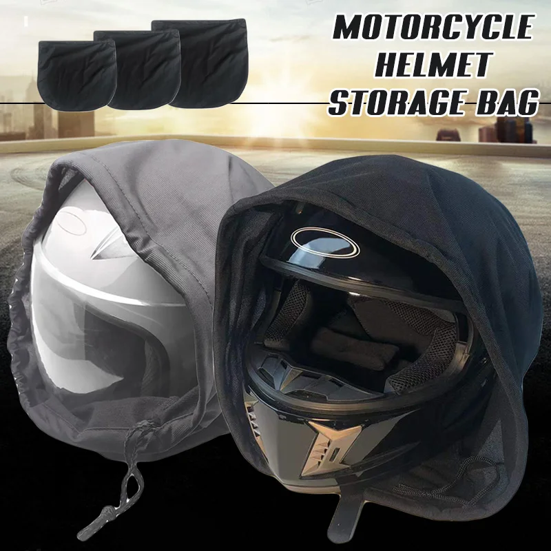 40/47/52cm Motorcycle Helmet Bag Velvet Drawstring Pocket Portable Scooter Moped Bike Full Half Helmet Lid Dust Protect Bag